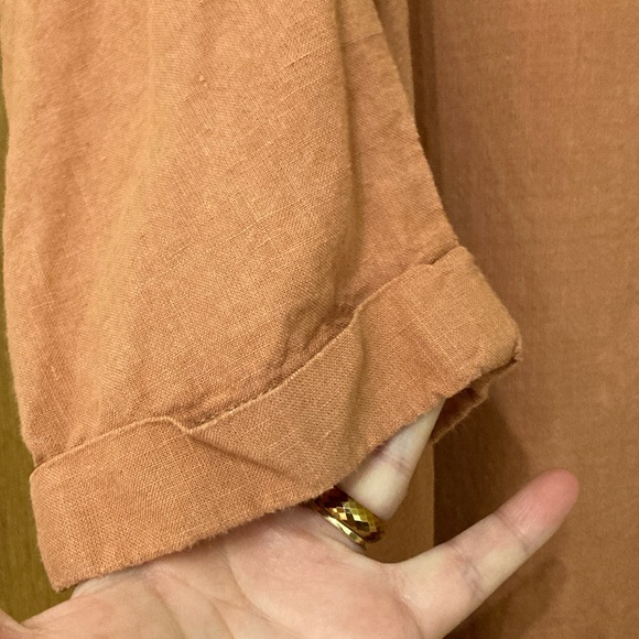 Linen By MN Salmon Blush XL Tunic Dress - Picture 2 of 6